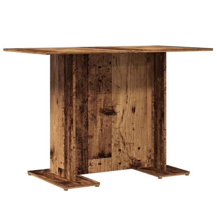 VidaXL Table à manger vieux bois 110 x 60 x 75 cm bois ingénierie 855808