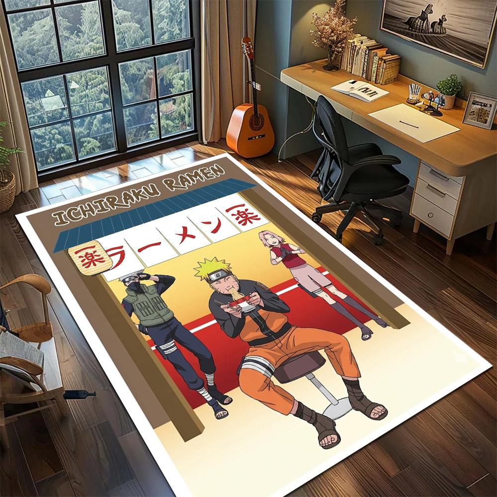 Naruto Home Decor Large Area Rug Carpet Non Slip Washable Floor Mat Printed for Bedroom -xia88