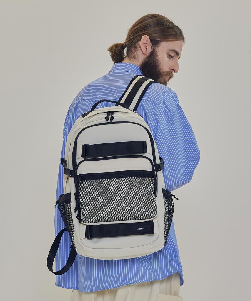 Cargobros Cb Double Strap Pocket Backpack (Ivory)