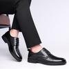 Luxury Brand Male Dress Flats New Classic Men Oxfords Shoes Men Lace-Up Business Shoes All-match Male Casual Leather Footwear