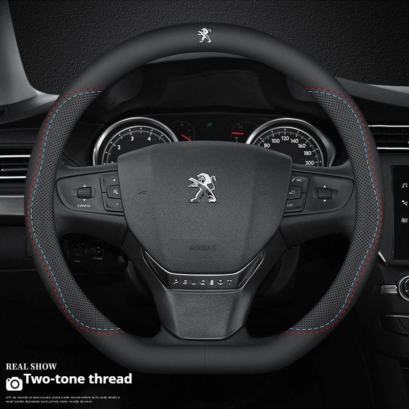 Breathable Car Steering Wheel Cover For Peugeot 206 207 208 301 307 308 406 407 408 508 607 2008 3008 4008 5008 GT RCZ Rifter