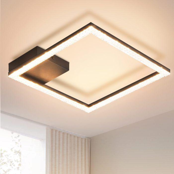 Plafonnier LED - NETTLIFE - 24W - Noir - Blanc chaud 3000K - Ø29 cm