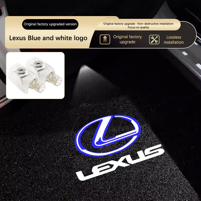 UDS2  Led Car Door Welcome Light Laser Projector For Lexus RX300 LX570 ES300 RX ES GX LS LX IS GS RC UX IS250 Car Styling Accessories