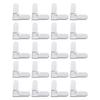 Plastic Window Screen Repair Set 5/16X3/4Inch Window Screen Frame Corner Connector Plastic Right Angles Corner Bracket