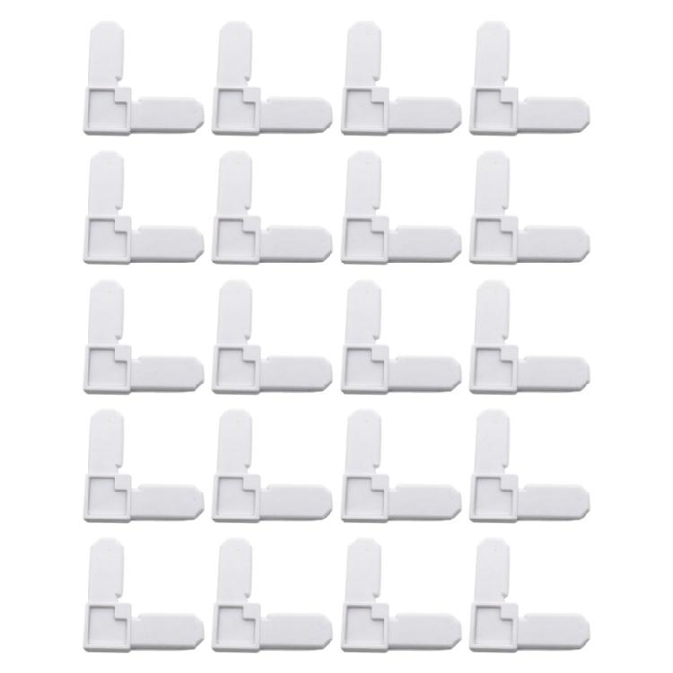 Plastic Window Screen Repair Set 5/16X3/4Inch Window Screen Frame Corner Connector Plastic Right Angles Corner Bracket