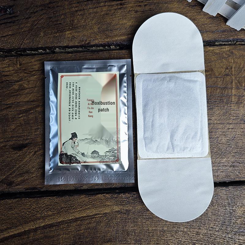 Саморазогревающаяся пластырь-прижигание полынью для согревания шеи, матки и позвоночника