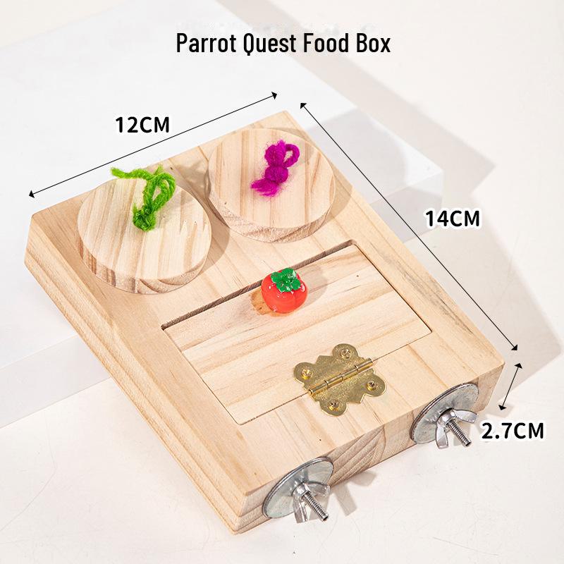 Interactive Foraging and Chewing Bird Toy for Parrots and Peonies