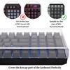 Geekria Keyboard Dust Cover, Clear Acrylic Keypad Cover for Keychron K4, RK Royal KLUDGE RK100, Nuphy Air96 V2, and LOFREE Flow Low-Profile