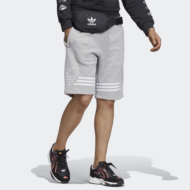 Adidas Originals Trefoil Sports Shorts Men Bottoms Medium-Hemp-Grey ED4697