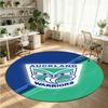 Wigan Warriors Printed Round Crystal Velvet Rug Soft Non Slip Floor Carpet For Bedroom Holiday Gift