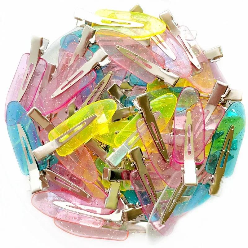 10 Piezas Clips de Pelo BB de Estrella Colorida para Niñas Y2K Pinzas de Estrella Lindas para Mujer Pinza de Presión Simple de Metal Tocado Joyería para el Cabello Accesorios