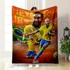 Soccer Player Designed Flannel blanket for bedroom, living room, sofa, and nap