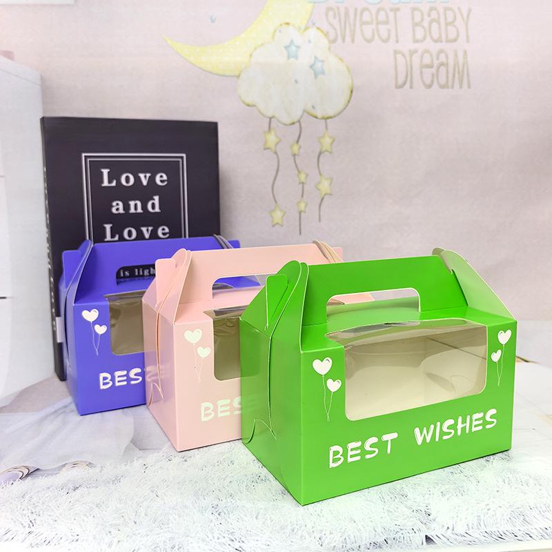 Cupcake & Muffin Box with Transparent Window for Desserts