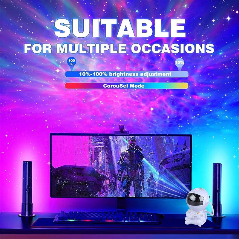 Star Projector Galaxy Night Light Astronaut Space Projector Starry Nebula Ceiling Led Lamp For Bedroom Home Decorative Kids Gift