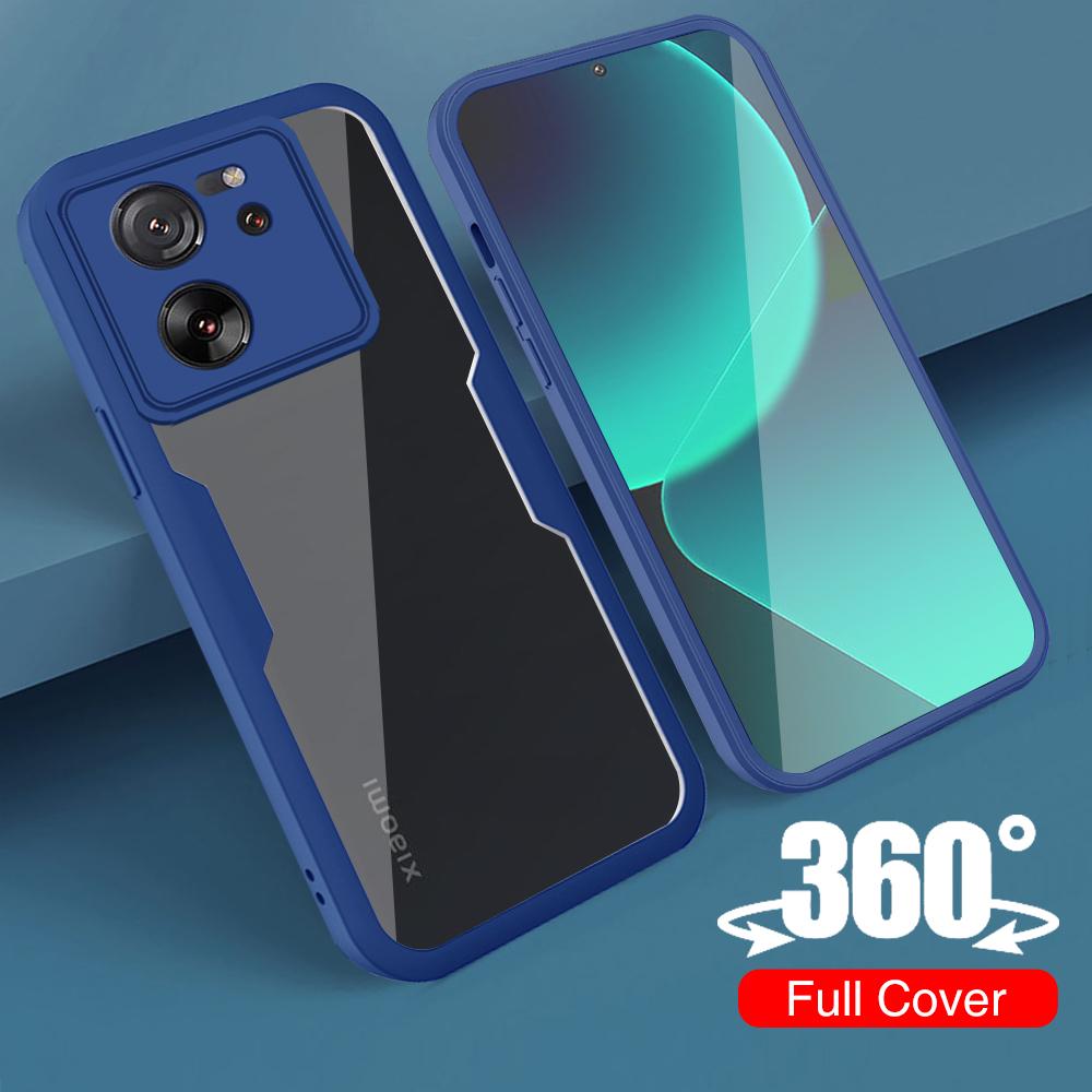 Θήκη Πλήρους Κάλυψης 360 Για Xiaomi Mi 14T 13T 12T 11T Pro 12 13 11 Lite 5G Capa Για Poco X5 Pro X3 NFC X4 F5 F3 C65 Αντικραδσμική Κάλυψη