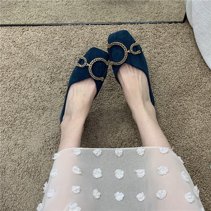 

Fashion Large Size 44 45 46 Square Toe Flat Shoes for Women s Spring Versatile Rhinestone Shallow Ladies Shoes Plus Size Shoes Luxury 46