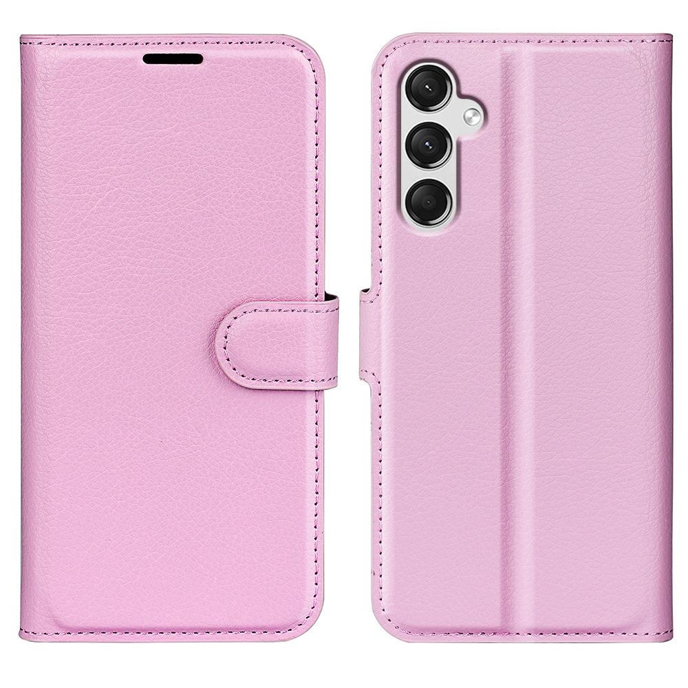 For Samsung Galaxy A25 5G (Global) (161.0 X 76.5 X 8.3mm) Case Slim-Fit Wallet Phone Shell Litchi Texture Leather Stand Cover