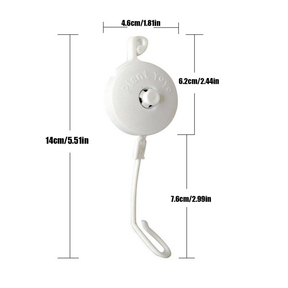 

Plant Stem Support 10 Pieces Grow Hanger With Transparent Rope Hydroponic Plant Yoyo For Hydroponic Home Outdoor Garden Balcony білий