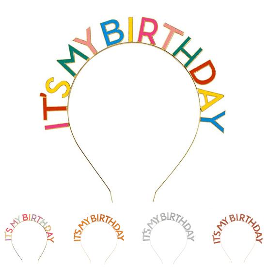 Hairbands Crown Exquisite Eye-catching Alloy Anti-rust Charming Letter Design Happy Birthday Crown for Girl