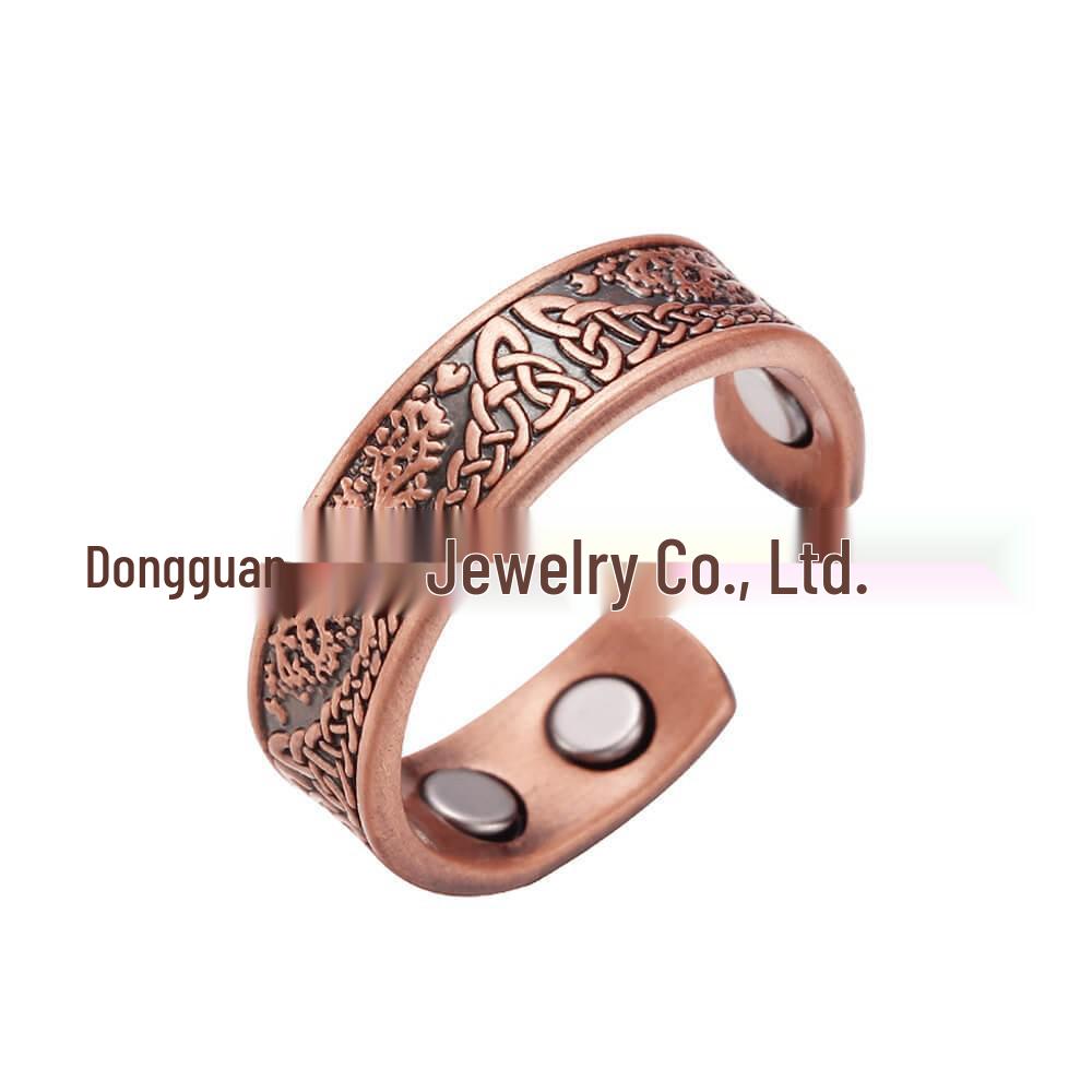Hot-Selling Red Copper Tree of Life Magnetic Therapy Bracelet 99.99% Pure Red Copper