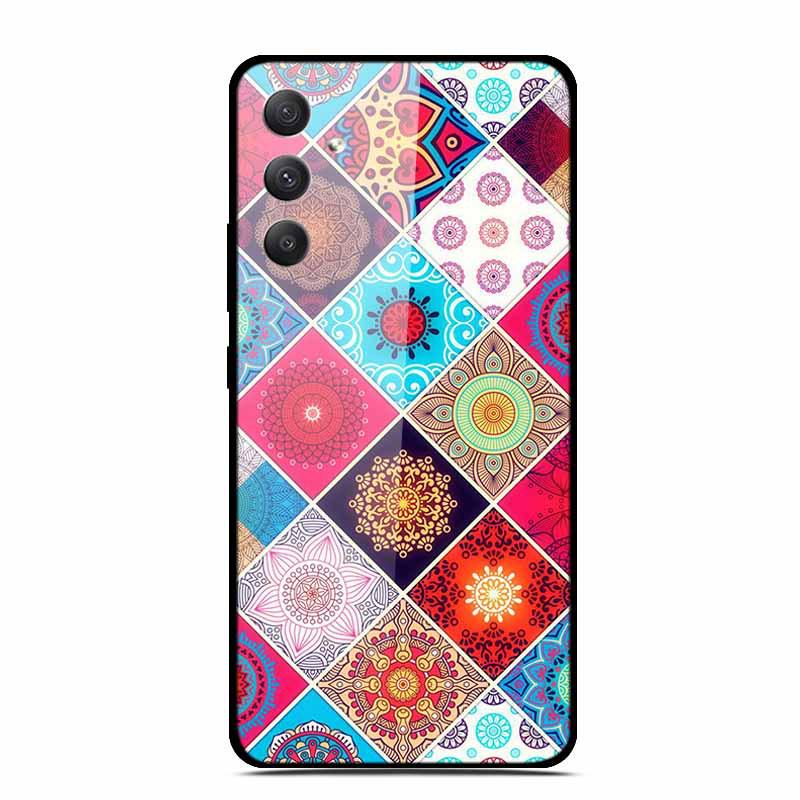 Samsung A35 5G Tempered Glass Phone Case - Personalized Colorful Design