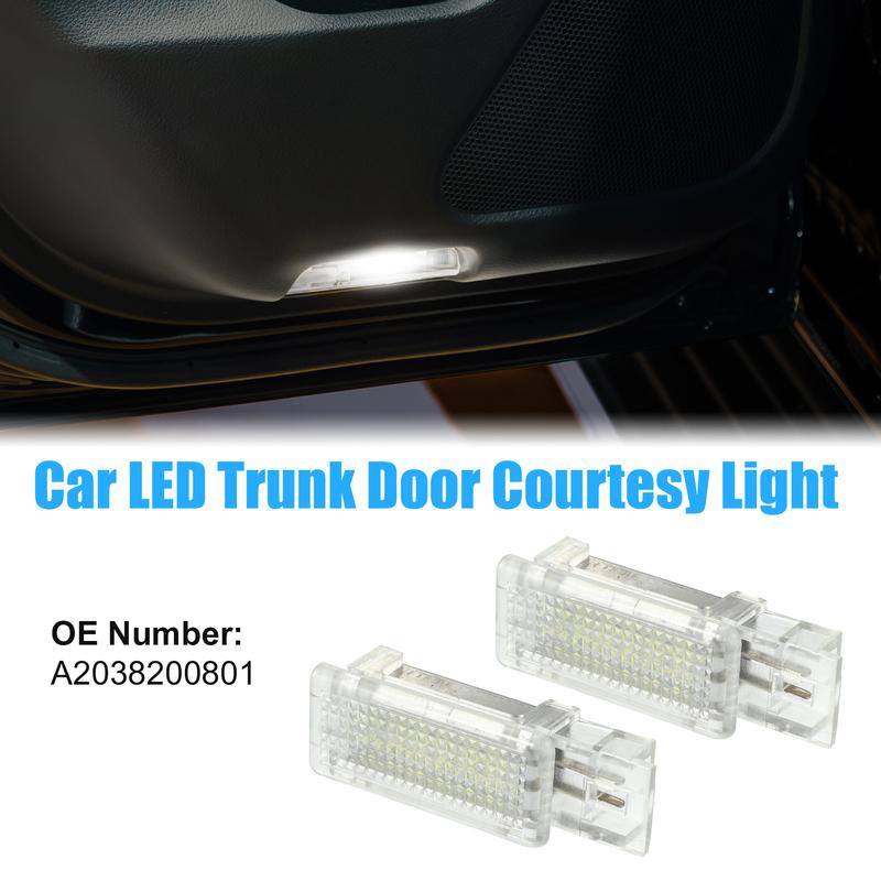 Motoforti 2 Pcs Side Door Under Seat Courtesy Lights No.A2038200801 for Mercedes-Benz CLA 6000K