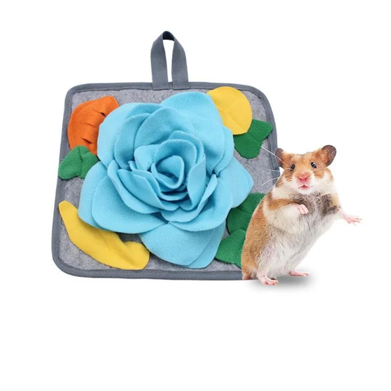 

Маленький питомец обонятельный коврик забавная головоломка декомпрессионная игрушка кролик коврик для медленной еды товары для домашних животных для кролика хомяка морской свинки птицы лапина