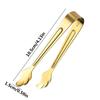 Stainless Steel Mini Serving Tongs Sugar Cube Tongs Mini Ice Tong Perfect For Tea Party Coffee Bar Supplies Cooking Utensils