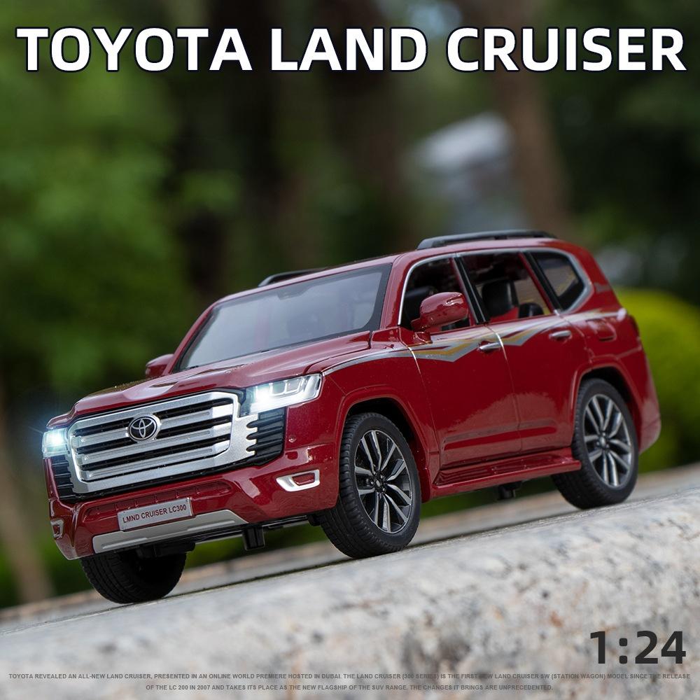 1/24 Scale Toyota LAND CRUISER LC300 SUV Model Car Model Alloy Diecasts Metal Toys With Sound And Light Pull Back Gifts For Children