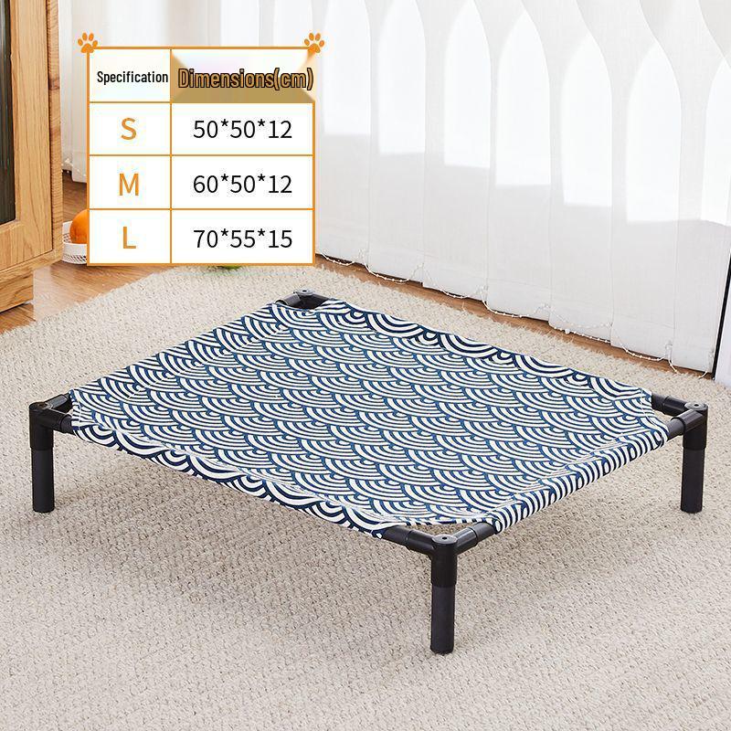 All-Season Pet Bed: Moisture-Proof, Breathable, Removable, Washable, Cool Off-the-Ground Nest for Cats and Dogs