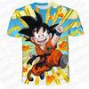 2026 Summer Anime Dragon Ball Son Goku 3D Print Kids T Shirt Fashion