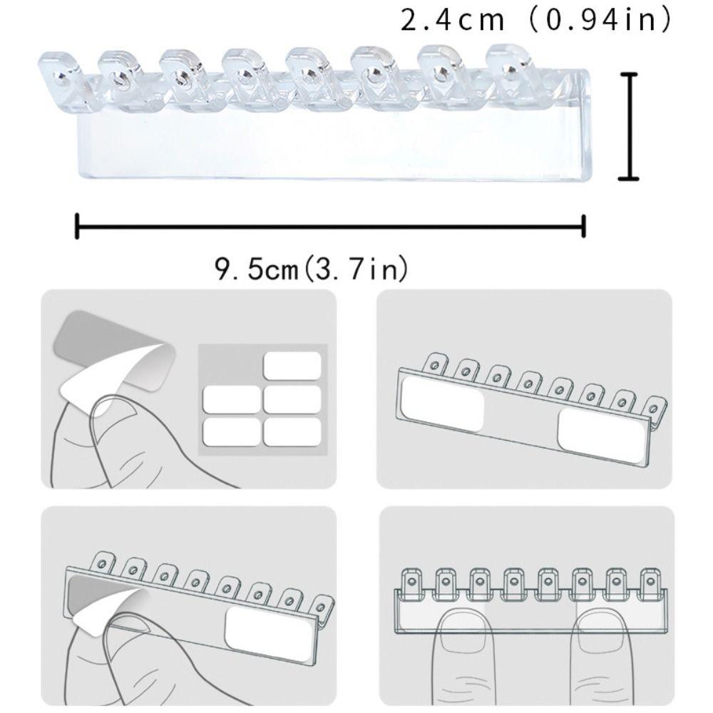 6Pcs Wall Hanger Jewelry Hanging Hooks Plastic Jewelry Organizer Stand  Earrings Necklaces