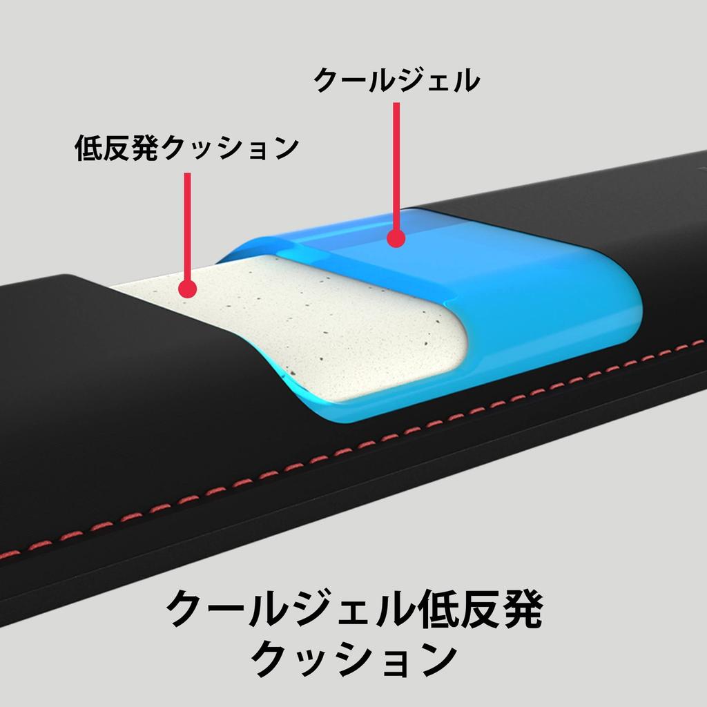 HyperX Wrist Rest for Fatigue Memory Foam Ergonomic 4Z7X2AA Mouse, Reduction, Cushion, Design, 2-Year Warranty, Black,