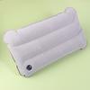 Portable Inflatable Flocking Pvc Pillow Camping Sleeping Air Pillow For Travel Outdoor Hiking Flight Foldable Head Rest Pillow