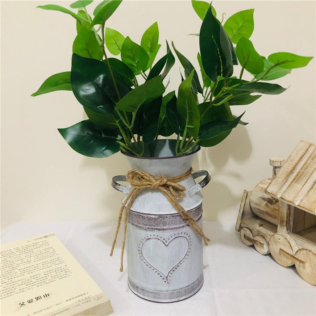 Buy Tin Bucket Vase Retro Vases Pots Buckets Wedding Kitchen Ornaments