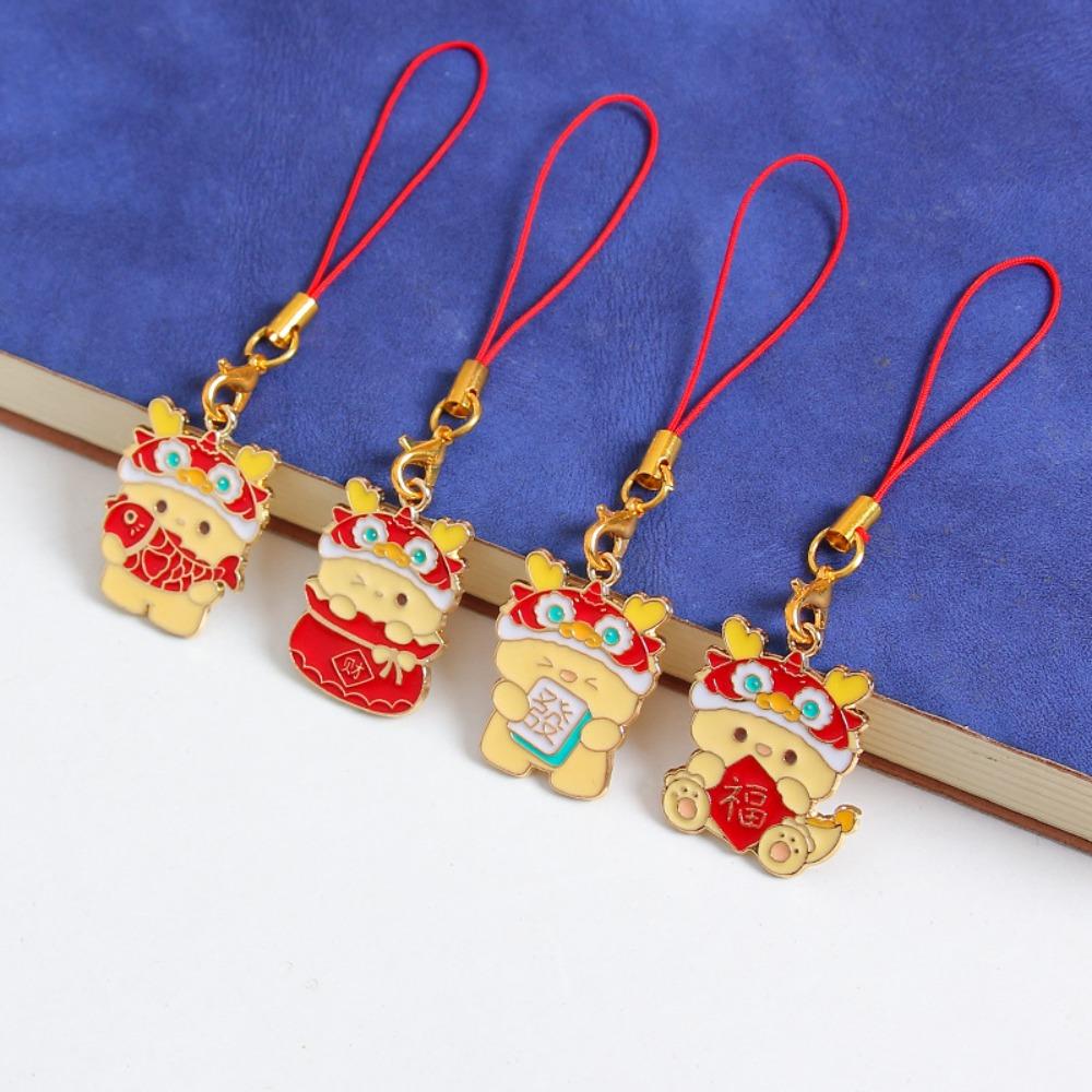 Chinese Dragon Year Phone Charm Zodiac Dragon Phone Lanyard  New Year Gift