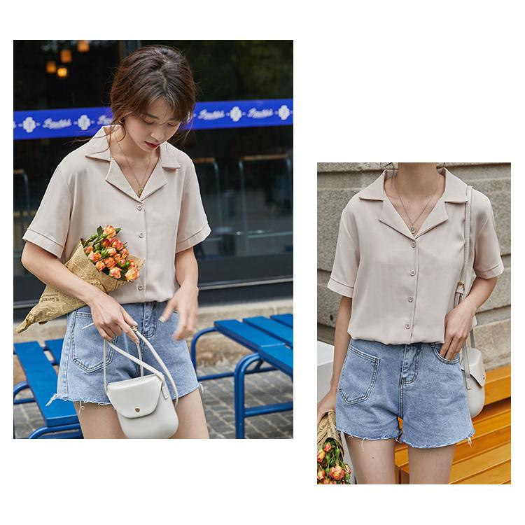 Halenka Košile pro ženy Móda Krátký rukáv Výstřih do V Ležérní Kancelář Dáma Bílé Košile Topy Japonsko Korejský styl