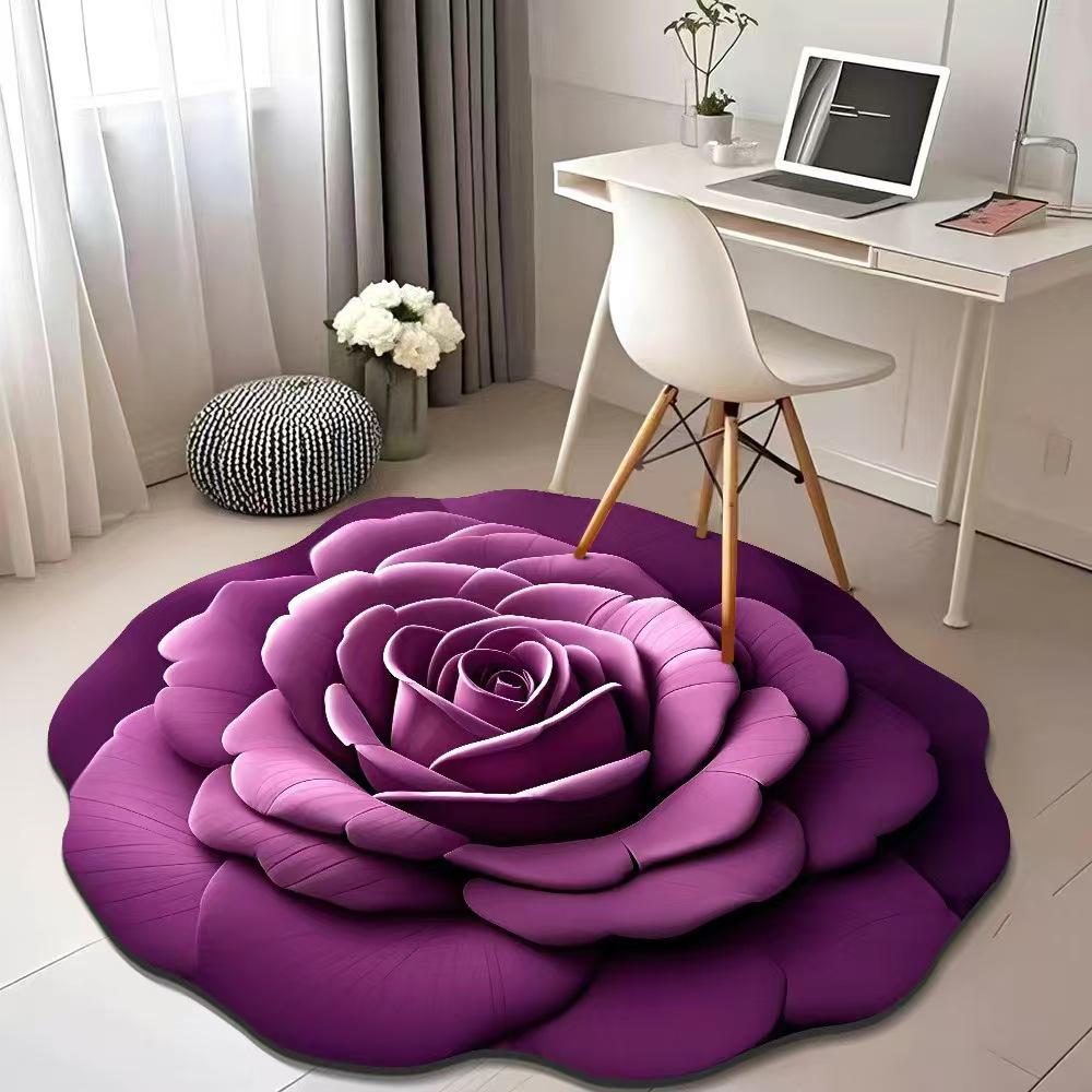 Peony Diatomaceous Earth Floor Mat – Stain-Resistant, Easy-to-Clean, Water-Absorbent Carpet for Bathroom/Entrance