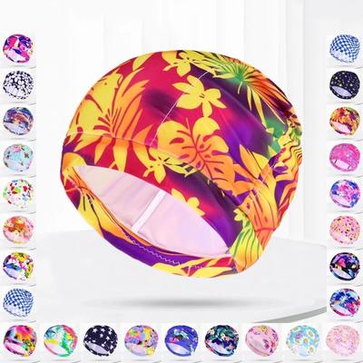 High Elastic Bathing Caps Long Hair Swim Cap Swimming Hat Diving Hat Swim Pool Hat Swimming Cap