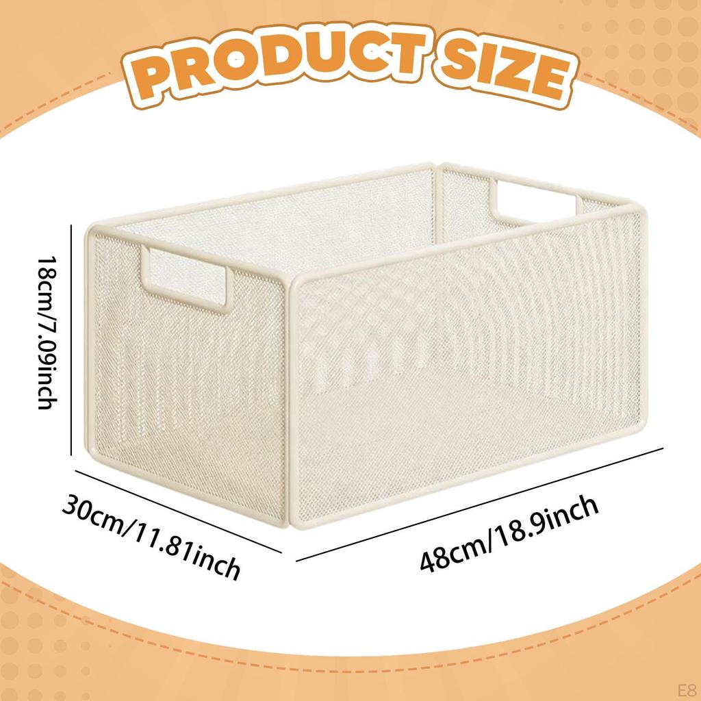 Under Desk Storage Basket Bathroom Cabinet for Crafts Kitchen Bedroom S