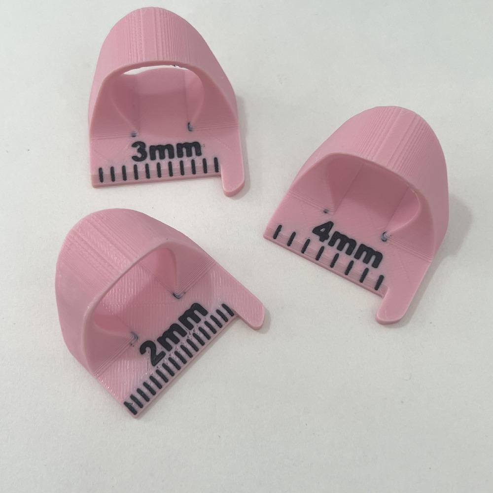 3PCS 3 Sizes Sewing Template Kit Quilting Non-Slip Sewing Needle Gauge Measuring Tool DIY Stitching Guide Tool