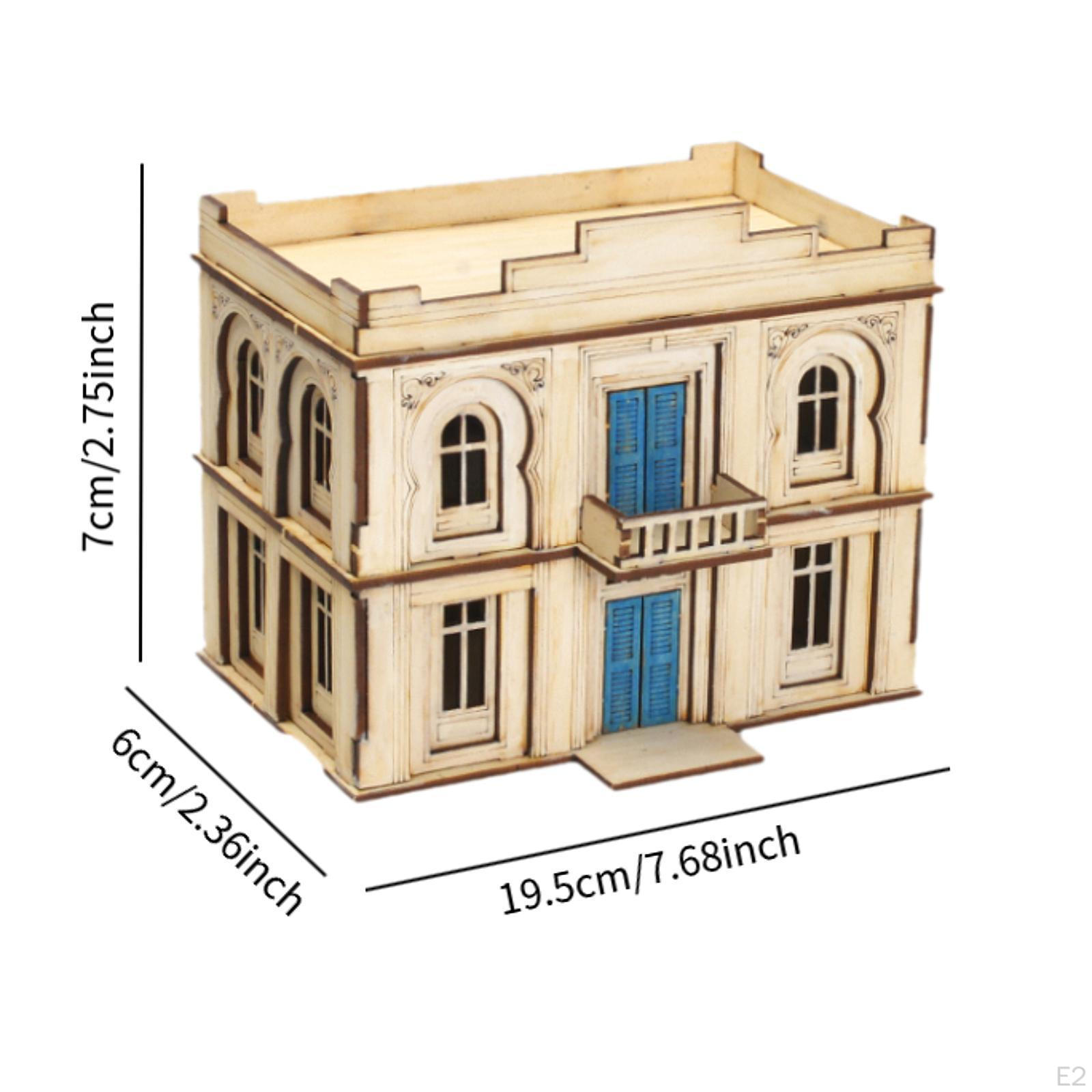 1/72 Деревянные архитектурные наборы головоломка 3D головоломка уникальная модель дома — фото 3
