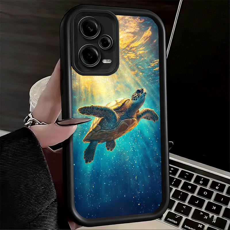Summer Sea Turtle Cute Soft Phone Case for Xiaomi Poco X7 X6 X5 Pro X4 Gt X3 F7 Ultra M8 M7 Redmi 15C 15 14C 13 13C 12 12C 10 10