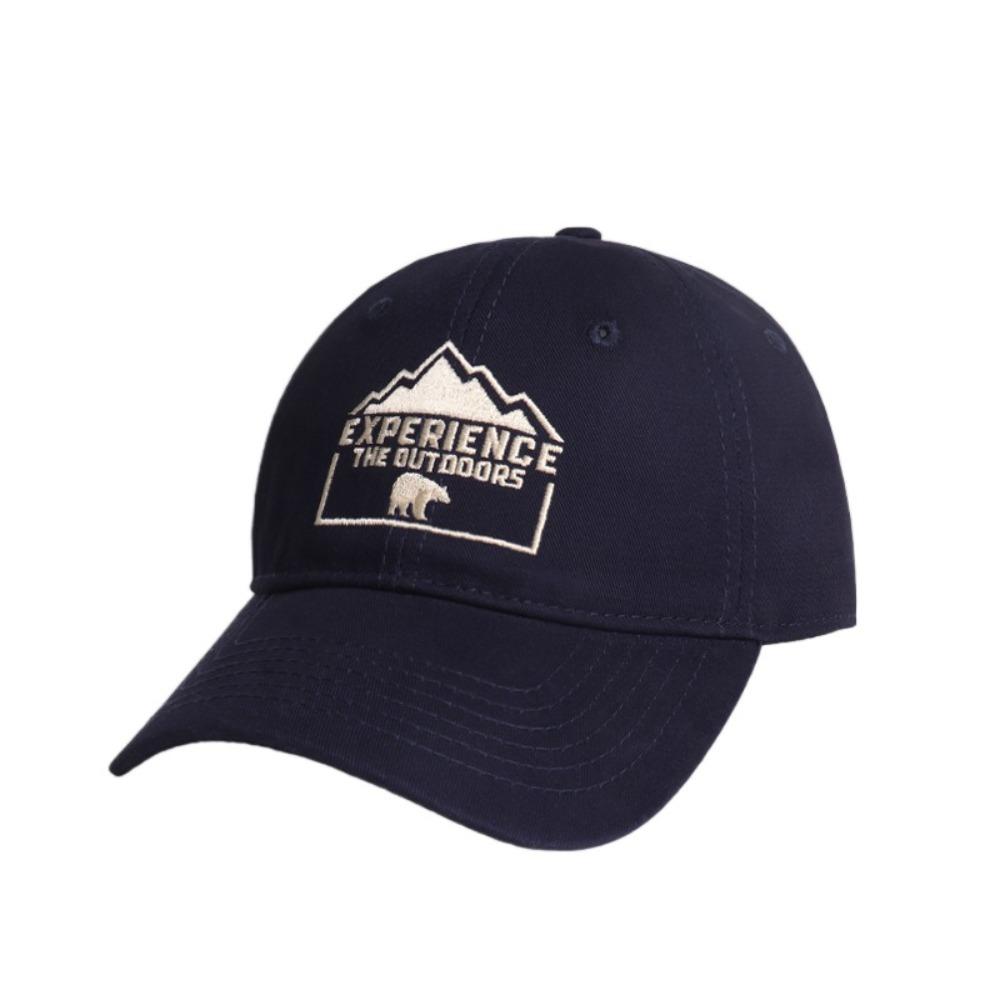 

Солнцезащитная шляпа Outdoor Letter Однотонная кепка с козырьком Вышитая бейсболка На открытом воздухе темно-синий