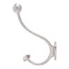 GALLUP Mantel- und Huthaken, Wandmontage, Messing, Antikstil, mit Schrauben, 7505-28 (Silber)