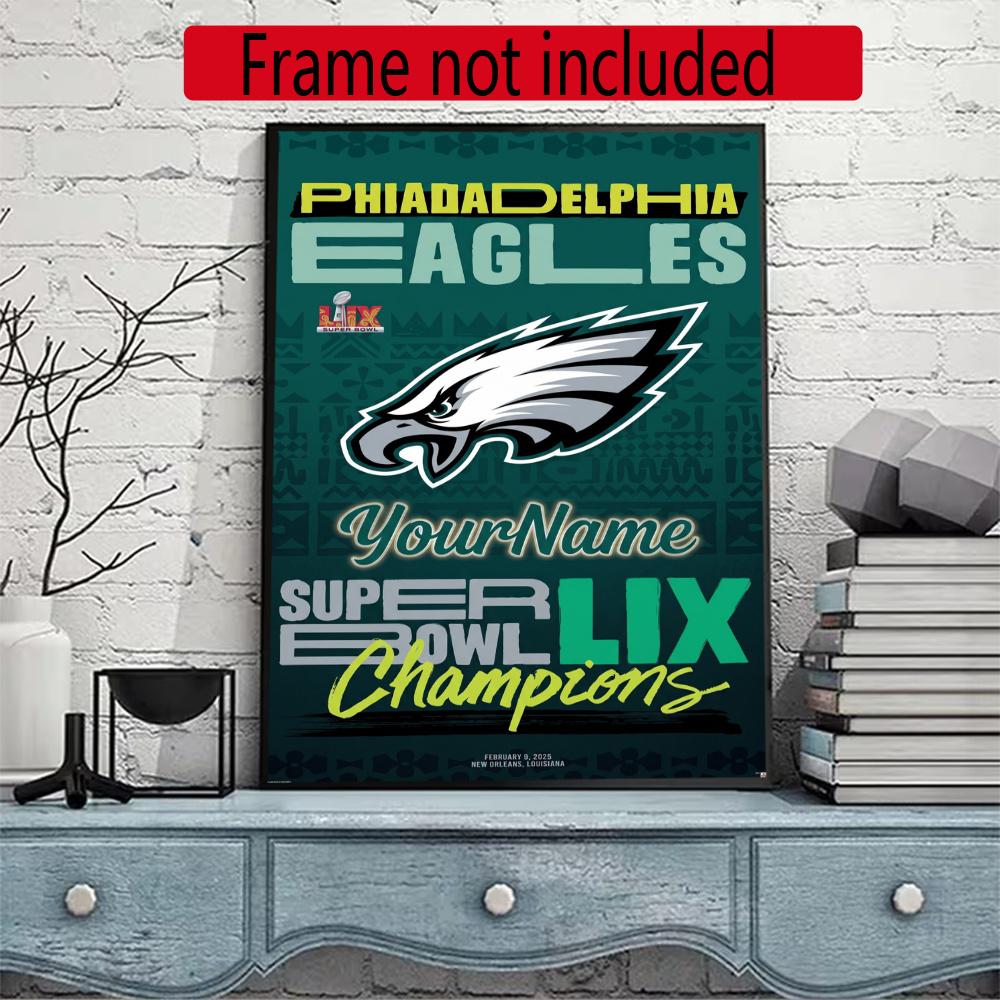 Philadelphia Eagles Personalized Name Diamond Paintings Mosaic Wall Round Diamond Art Painting Kits Embroidery Crystal Accessories Frameless