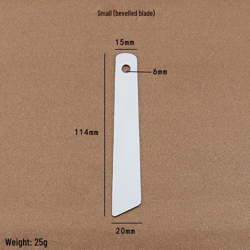 

Handmade Stainless Steel Leather Glue Scraper - Easy-Clean DIY Shaping & Coating Tool