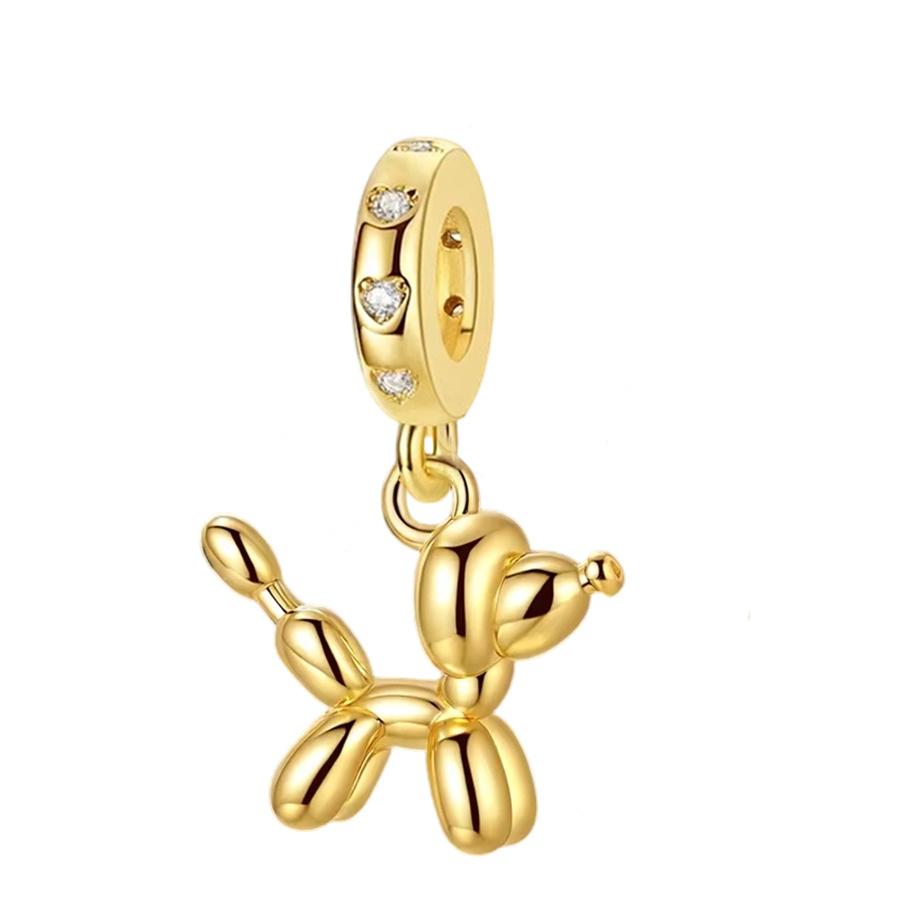 NEW Gold Plated Charm Beads & Pendants Set for European Bracelets Women Fashion Zircon Starfish Axolotl Cross Charms DIY Jewelry