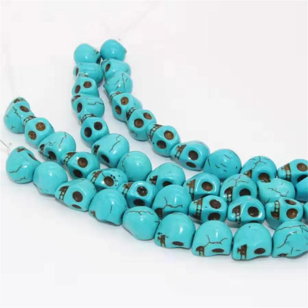 CH70 20Pcs 11mm wacky Skull Beads Clothes Multicolor Beads Handmade Diy Necklace Gothic Jewelry Handmade Beads trend Accessories