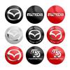 2025 Hot 4Pcs 56mm Car Emblem Logo Wheel Hub Cap Metal Stickers Accessories For Mazda 3 6 Atenza Axela Demio CX3 CX5 MP MS RX8 C